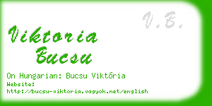 viktoria bucsu business card